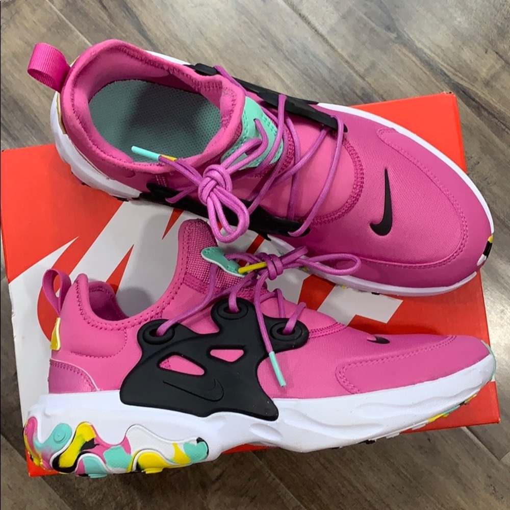 Nike React Presto MC GS Cosmic Fuchsia Emerald Ris - Picture 12 of 16